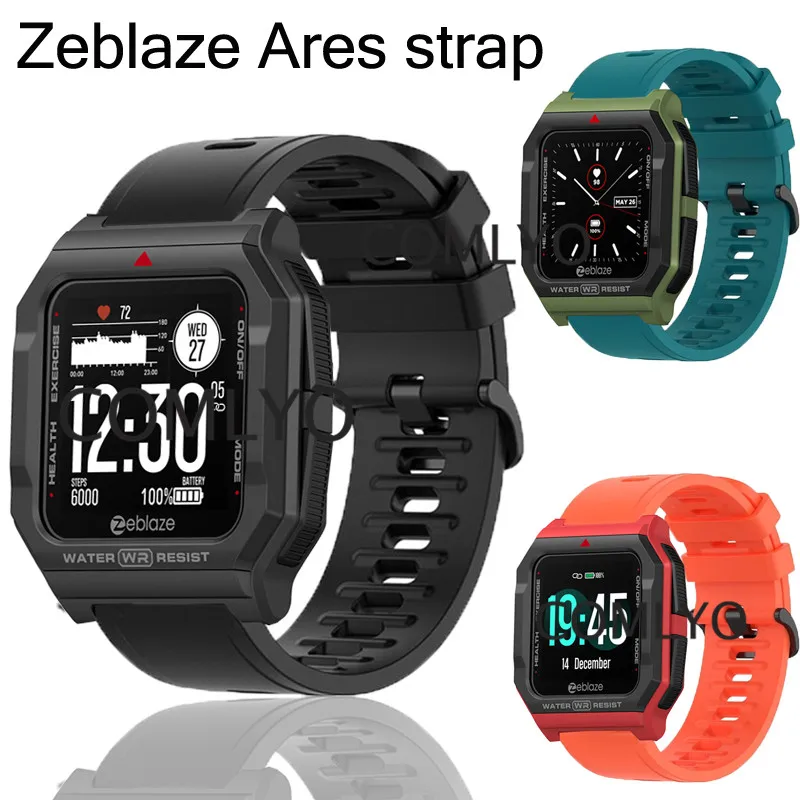 

Ремешок для смарт-часов Zeblaze Ares, силиконовый сменный Браслет, спортивный водонепроницаемый браслет