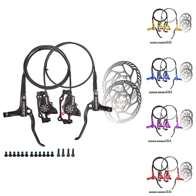 

BLOOKE Bike Hydraulic Brake Set With 2X160mm Disc Brake MTB Bicycle Disc Brakes Electric Bicycle Cycling Parts