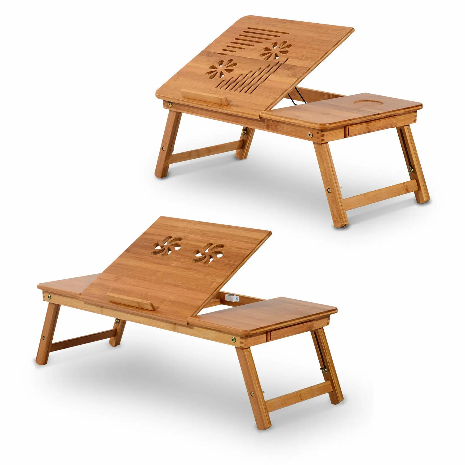 

Adjustable Laptop Stand Computer PC Table Bed Folding Cooling Desk Portable Tray