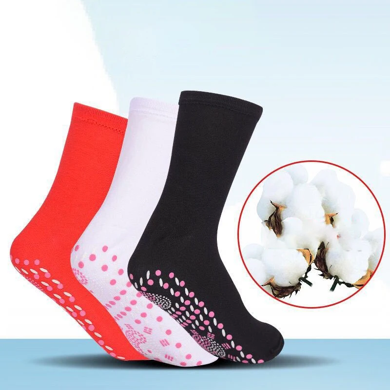 

1Pair Unisex Self-Heating Health Care Socks For Women Men Tour Magnetic Therapy Comfortable Breathable Winter Warm Massage Socks