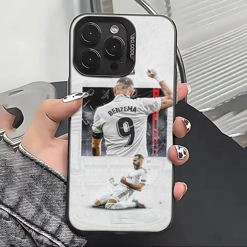Фото Чехол для телефона K-Karim Benzema Football Cheer для iPhone 17, 16, 15, 14, 13, 12, 11 Plus, Pro Max, XS, цветной, с серебряным покрытием внутри №4