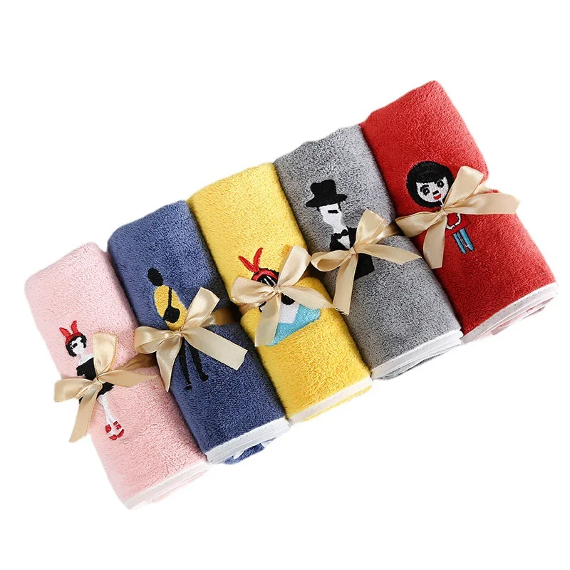 Полотенца для лица свадебный подарок коралловый флис чистый цвет портативная