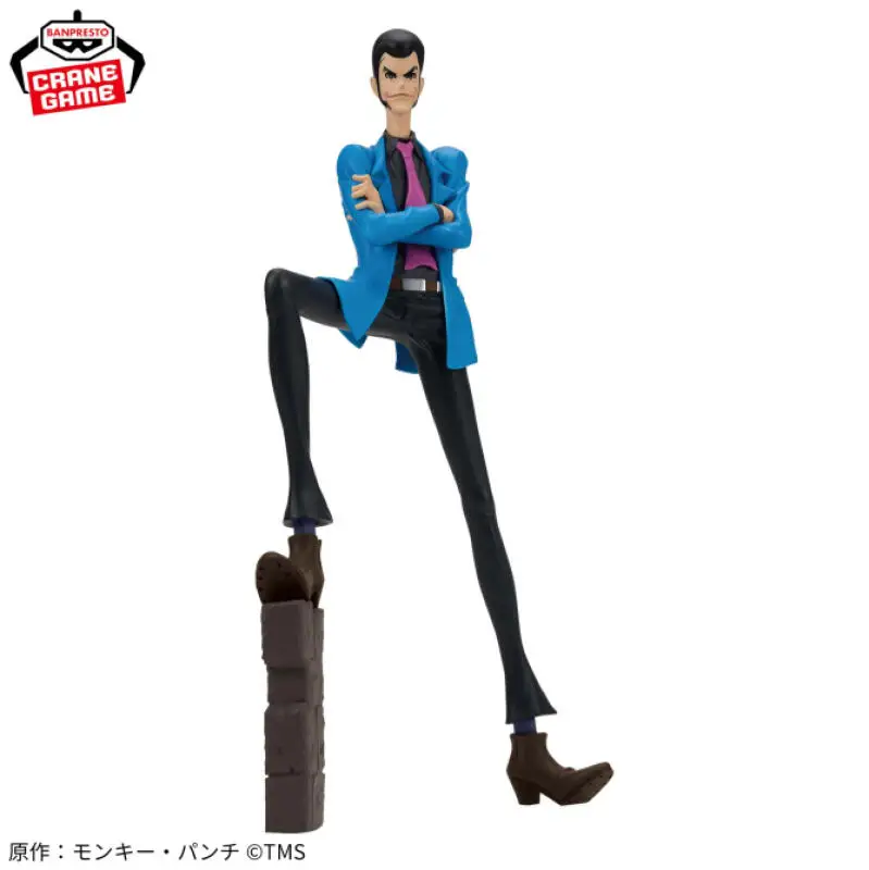 Фото 100% Оригинальная фигурка Bandai Banpresto Люпен III (Рюдзюн Сэнсей) из аниме, модель для коллекционирования, подарок, украшение, игрушка, 26 см №5