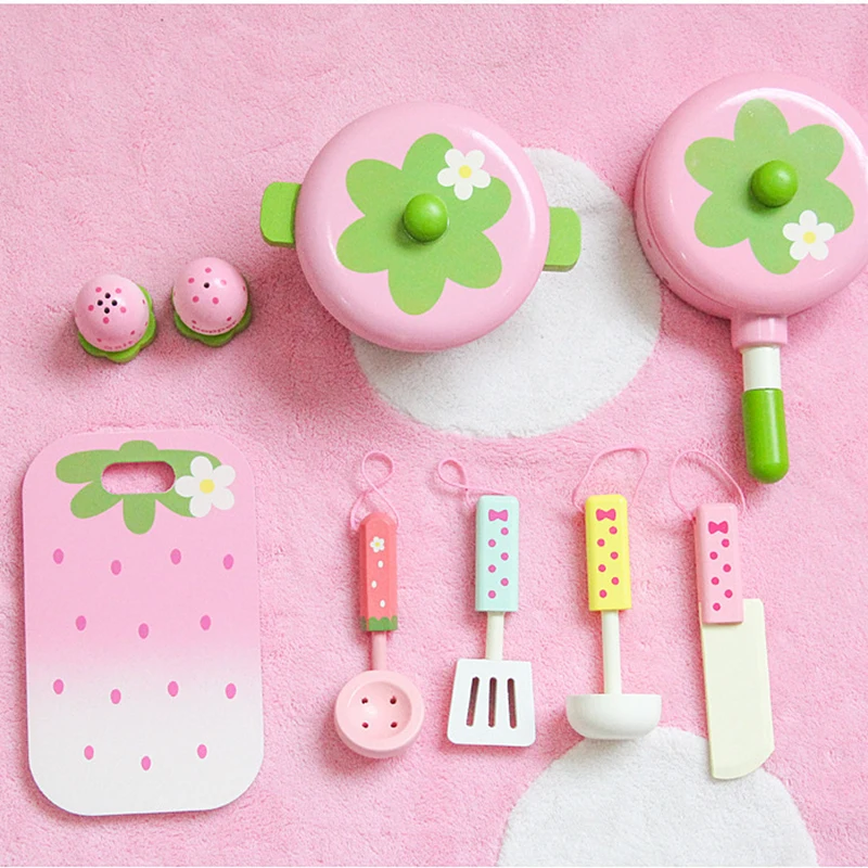 

Новый стиль горшок и кухня для группы Детские Домашние развлечения пазл деревянная кухонная игрушка набор для мальчиков и девочек детский ...