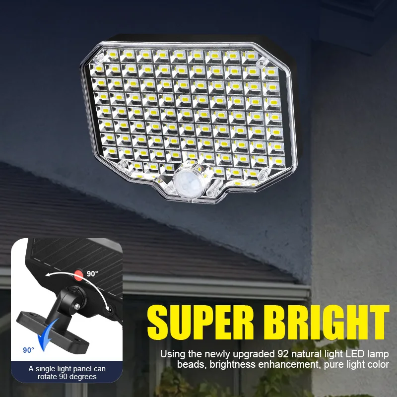 

New LED solar split wall lamp outdoor human body induction lamp home courtyard lamp garage lamp street lamp camping tools