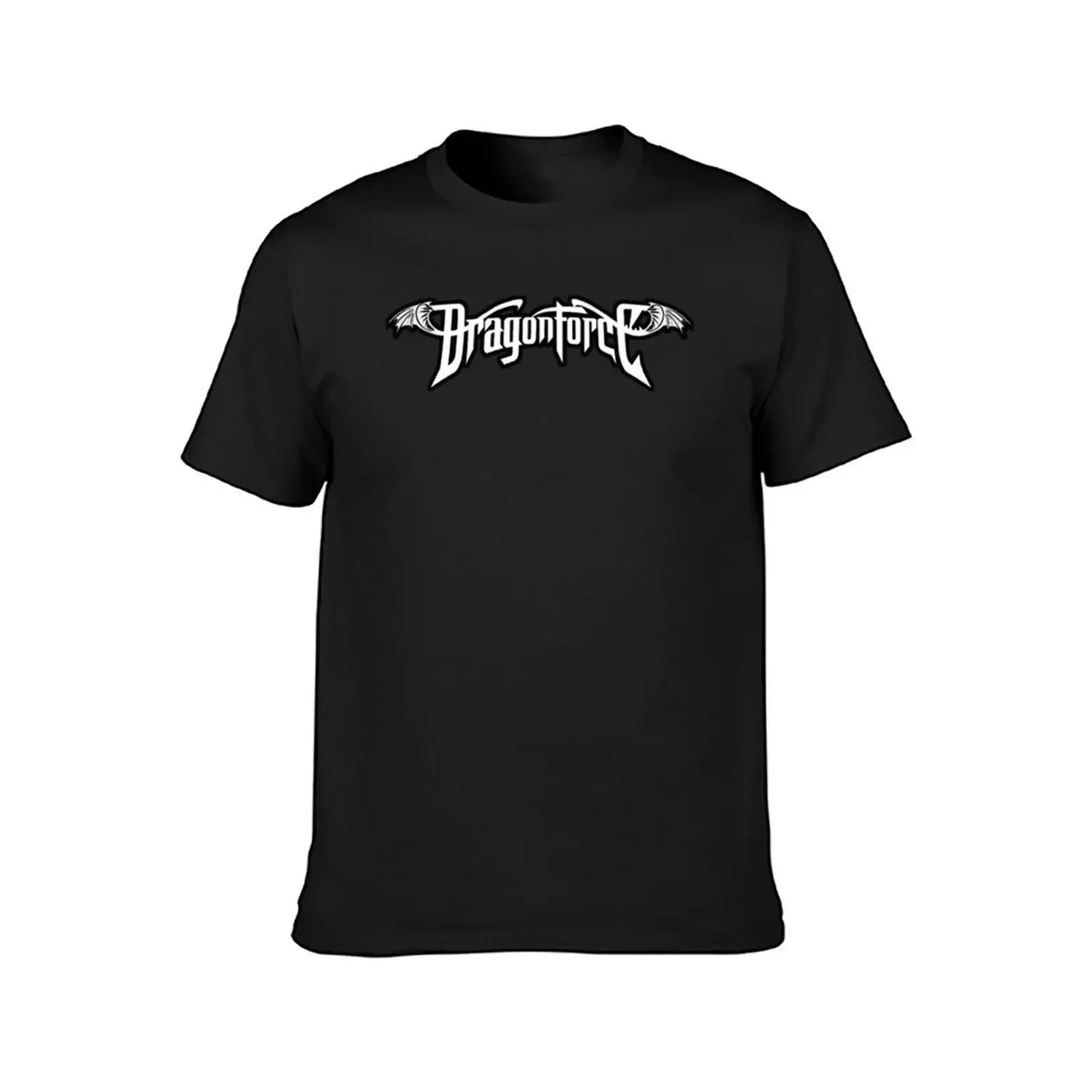 Фото Футболка с логотипом DRAGONFORCE, рубашки, футболки с графическим рисунком, милая одежда, мужская одежда №2
