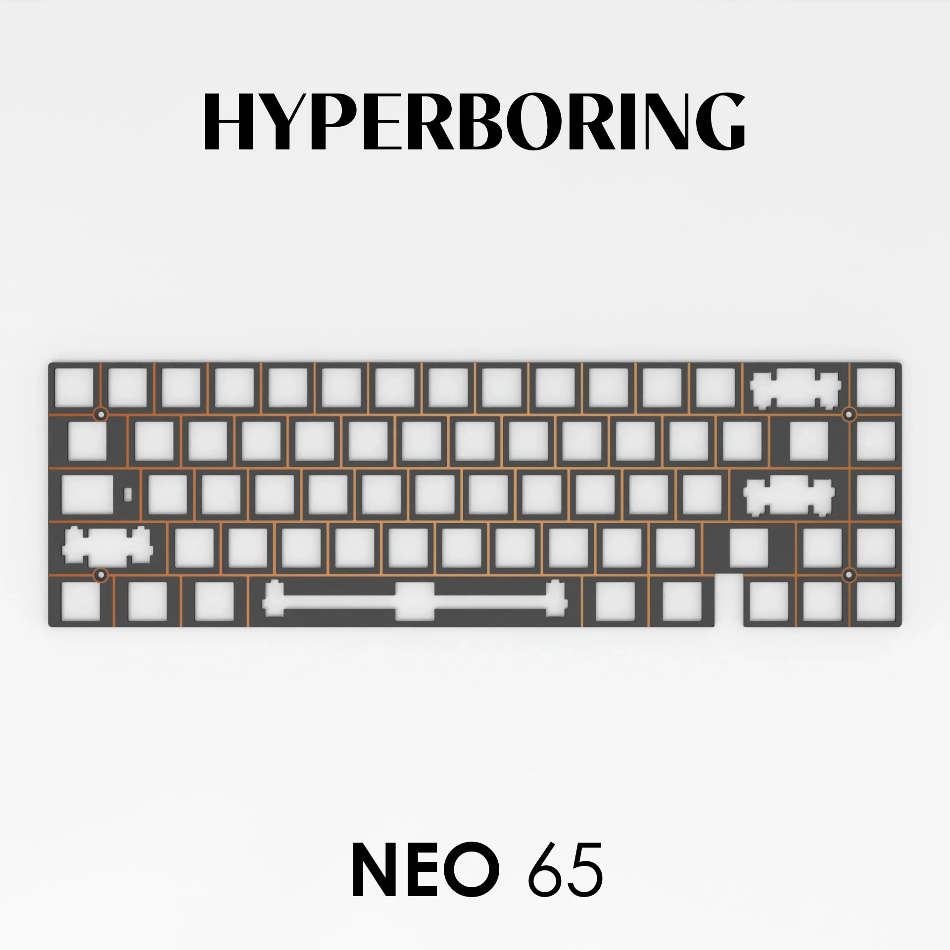 Алюминиевая Клавиатура NEO65 PC FR4 (устанавливаемая на пластине ...