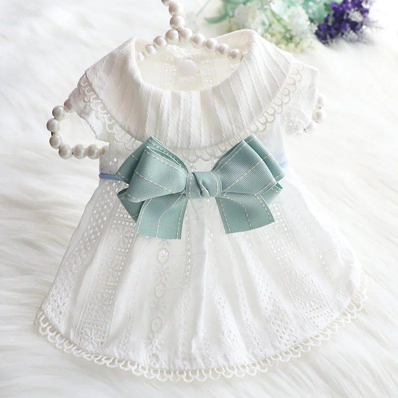 

Dog Clothes Spring And Summer Thin Skirt Lolita Wholesale Princess Mint Butterfly Cat Pet Clothes