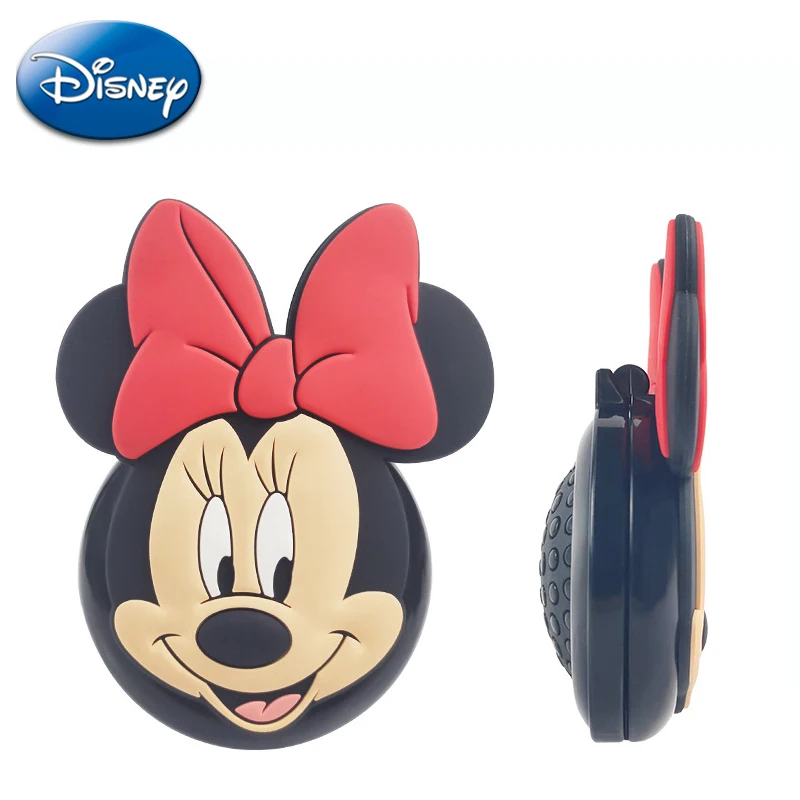 Купи Disney Anime Figures Air Cushion Combs Minnie Mouse Pattern Massage Hair Brush Mirror Dual-use Hairdressing Tool Girl Children за 134 рублей в магазине AliExpress