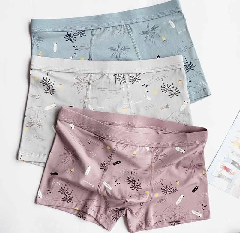 4PCS Plus Size Underpants Men's Boxers Shorts Breathable Cotton Underwear Boxer Mens Underwear Men Cotton Boxer Hombre Men