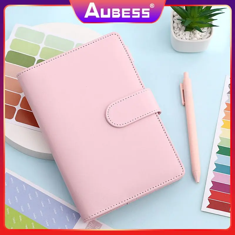 

Pvc Hand Book Long-time Helper Budget Planner Organizer Macaron Easy To Use Cash Envelope Home Tool Notebook Binder Housing A6