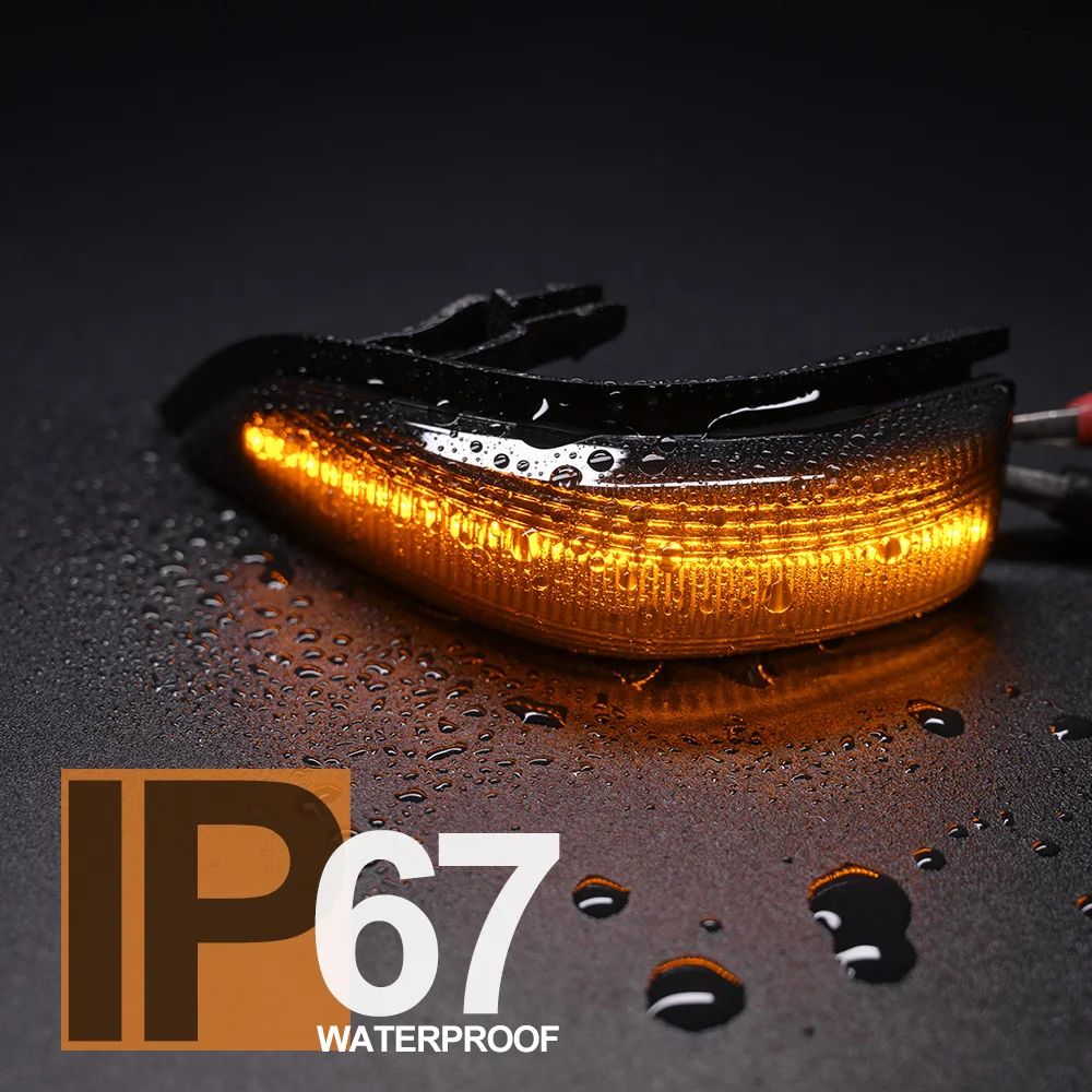 Последовательные боковые зеркальные лампы Замена для 2011-2019 Toyota Yaris III/Yaris