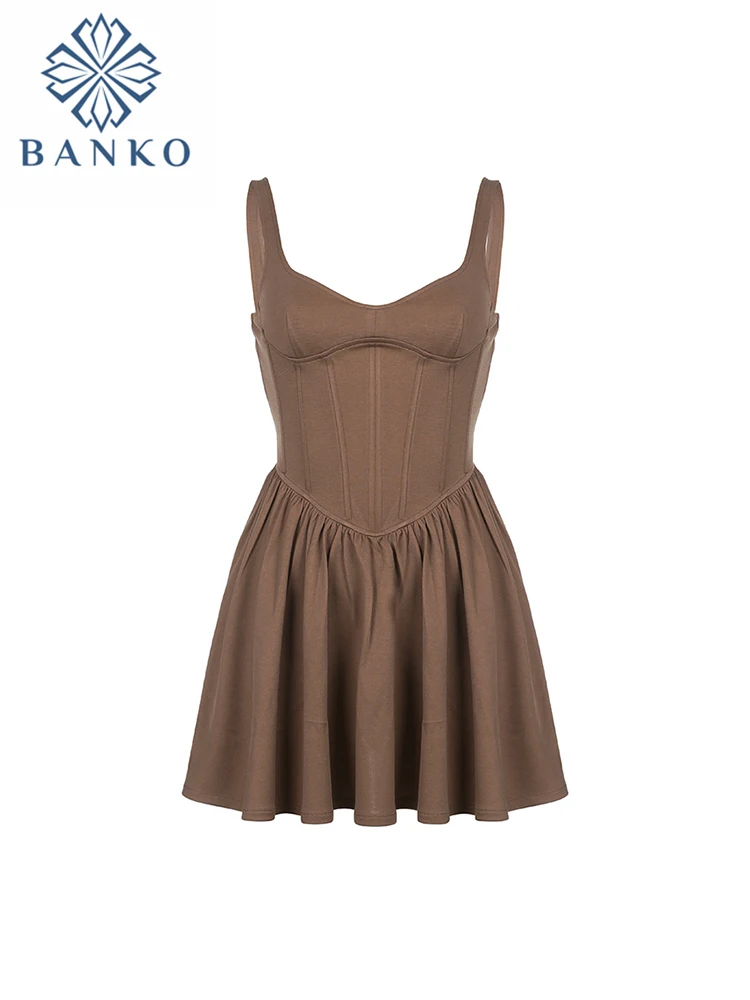 

Мини-платье ТРАПЕЦИЕВИДНОЕ на подтяжках для женщин, модель 2023 года, плиссированный соблазнительный наряд на день рождения, вечерние платья, женское платье, Gyaru, Y2k, на лето