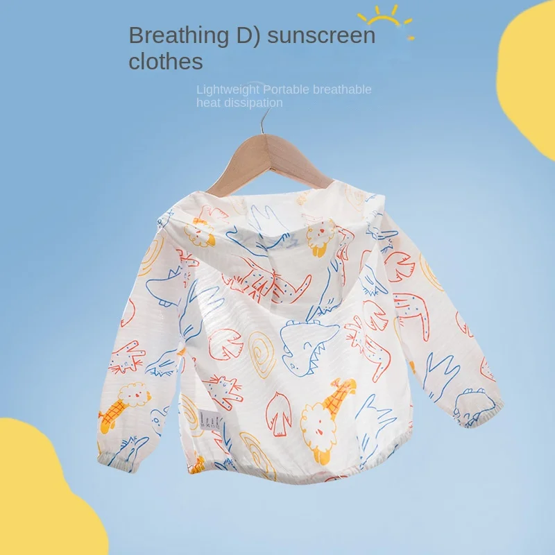 

2023 Summer Sunscreen Clothing Thin Style, Super Cute Animal Cloud Flower Grass Series Kids Coats Girls Coat