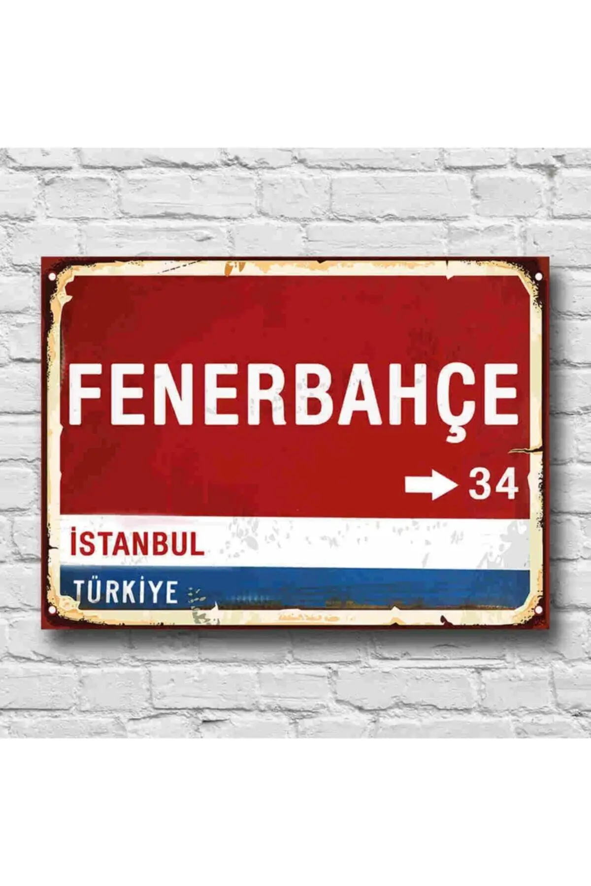 

Fenerbahce Направление знак ретро стол 22X30