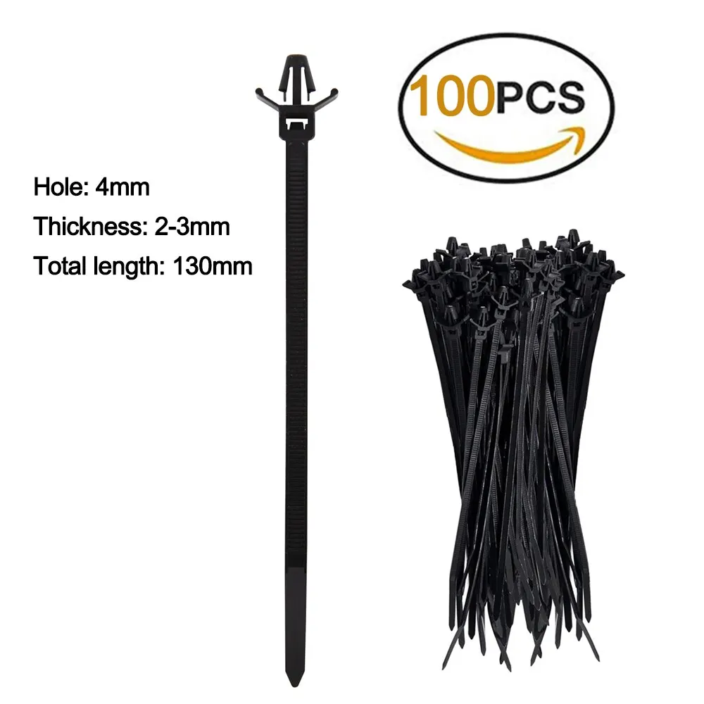 

Нейлоновые Кабельные Стяжки, 100 Шт., Самоблокирующиеся Проволочные Обертки, Ремень, Застежка-молния