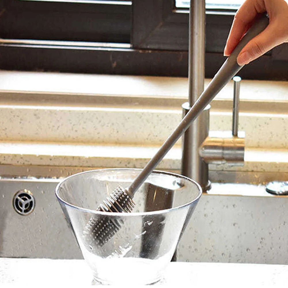

Креативная многофункциональная щетка для чашки без мертвых углов, домашняя щетка для чашки с длинной ручкой, термос, чашка, термос, щетка дл...