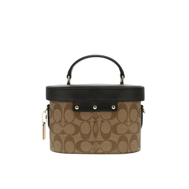 Маленькая женская кожаная сумка-ведро COACH Aolai 78277