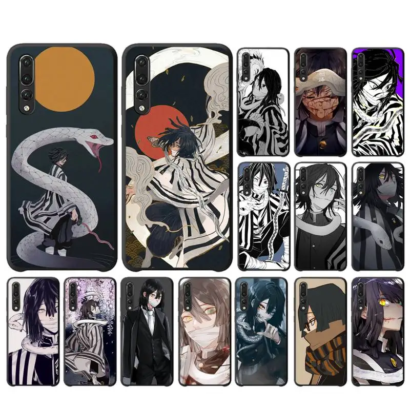 

MaiYaCa Demon Slayer Iguro Obanai Phone Case for Huawei P30 40 20 10 8 9 lite pro plus Psmart2019