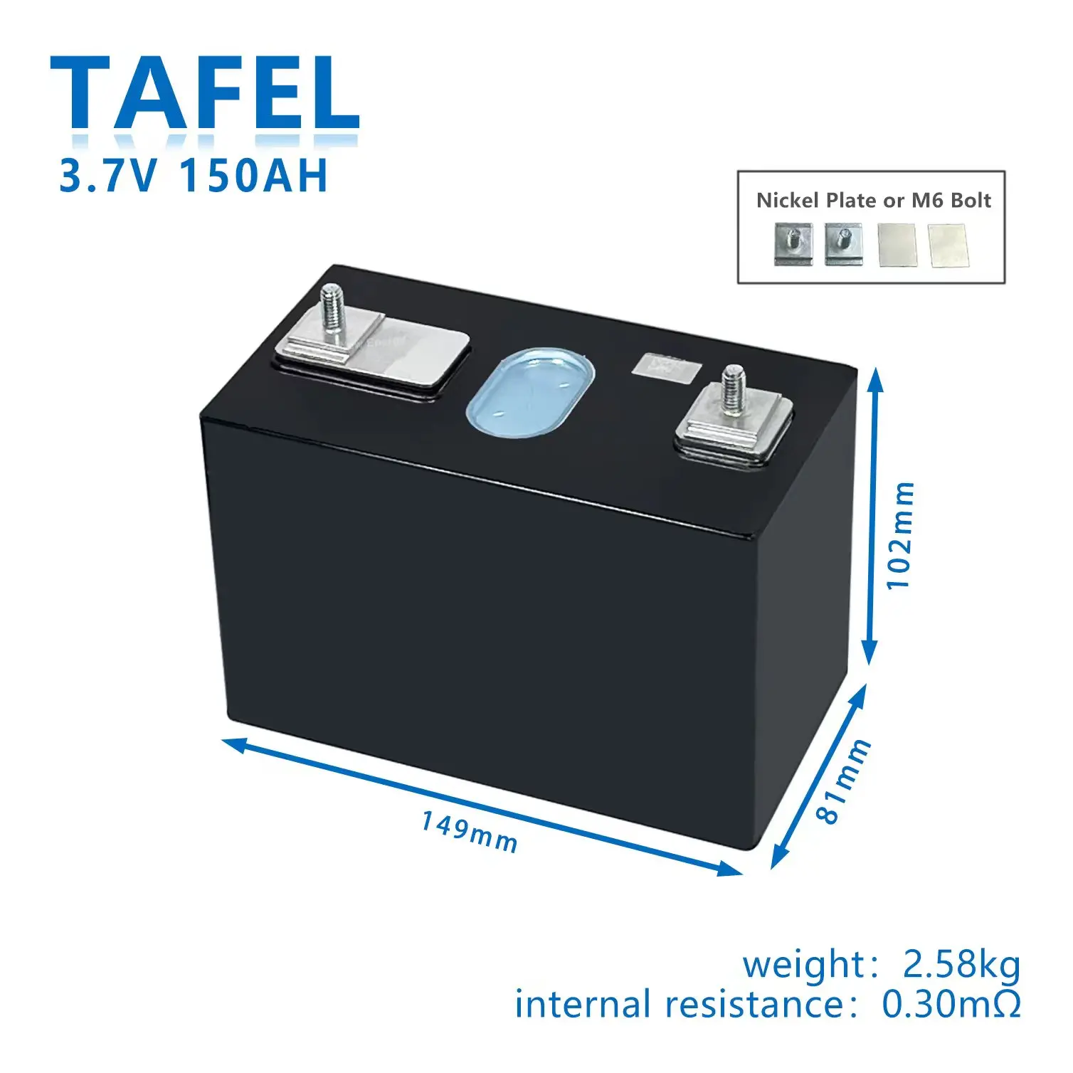 

Prismatic Tafel 4pcs Cell LFP lithium Rechargeable battery 3.2v diy 12V 48V 150ah deep cycle Lifepo4 for Solar Battery