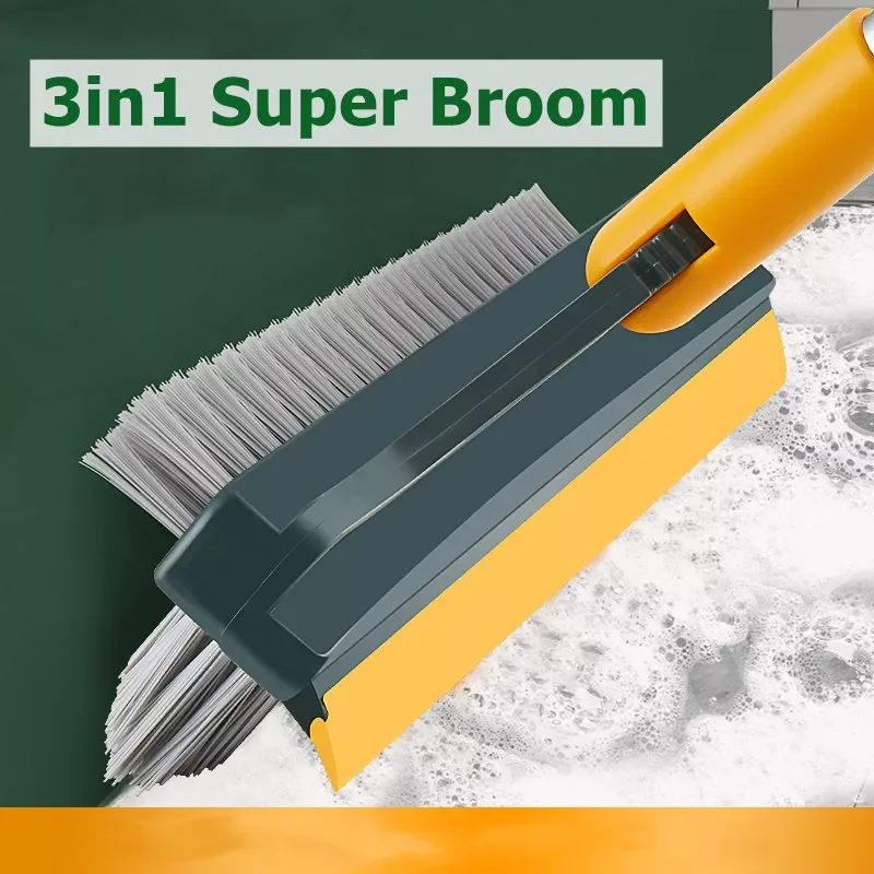 

Cleaning Scraping Brush Bathroom Kitchen Floor Scrub Brushes Long Handle Stiff Broom Mop for Washing Windows Crevice Brush