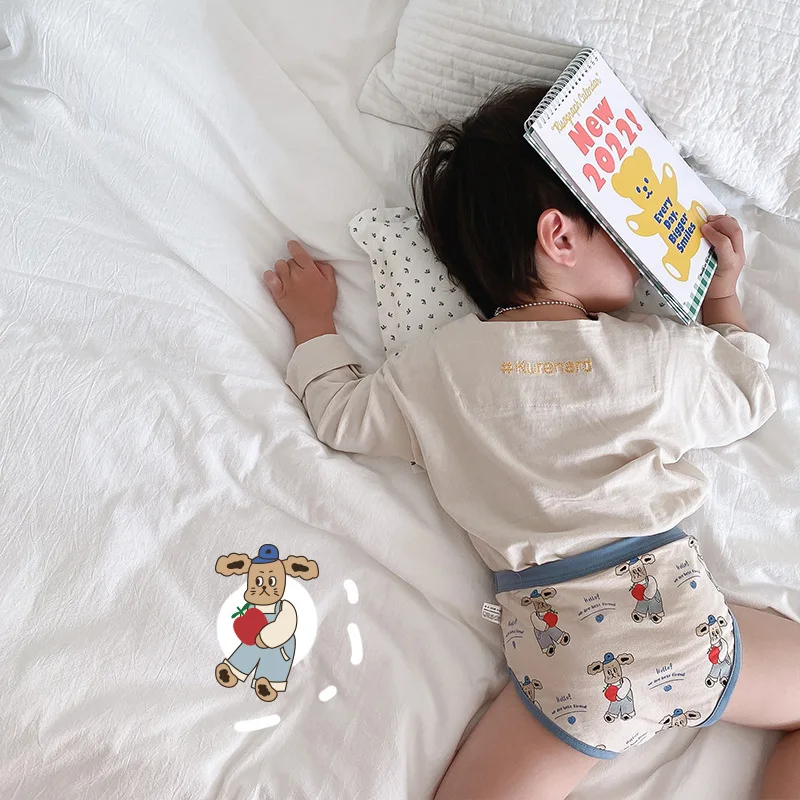 3Pieces/Pack Boyes Triangle Panties Baby Kids Boxer Briefs Children Cotton Underpants Adorable Cartoon Knickers Panties New