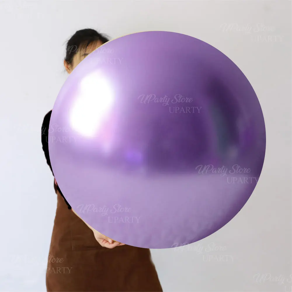 

18/36 дюймов металлические золотые воздушные шары гигантские большие металлические серебряные шампанские розовые хромированные золотые шары для дня рождения, свадьбы, вечеринки, декор