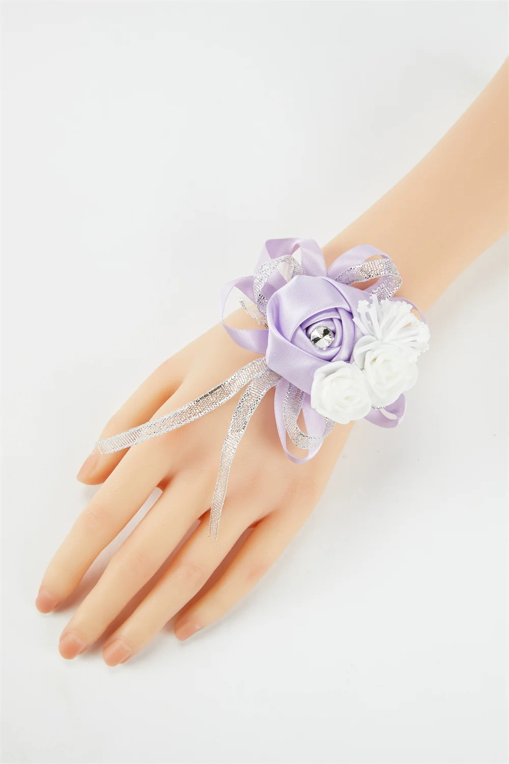 YO CHO Фиолетовые шелковые свадебные цветы для жениха и подружек невесты