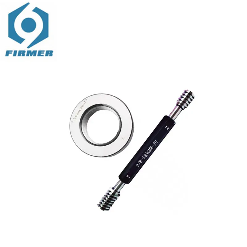 Американский кольцевой калибр с трапециевидной резьбой GO NOGO Gauge 3/4-6 7/8-6 1 1/4-5 5/8-8