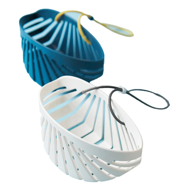 

Kitchen Dish Cloth Sponge Storage Bag Sink Holder Holder Soap Home Hanging Drain Bag Basket Bath Storage Tool With Rope