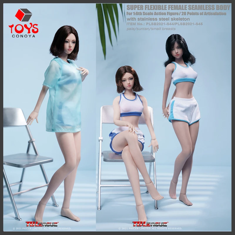 TBLeague Phicen S44 S45 S44A S45A 1/6 супер-гибкая Женская бесшовная фигурка с маленькой грудью бледная Солнечная кожа 12 дюймов кукла