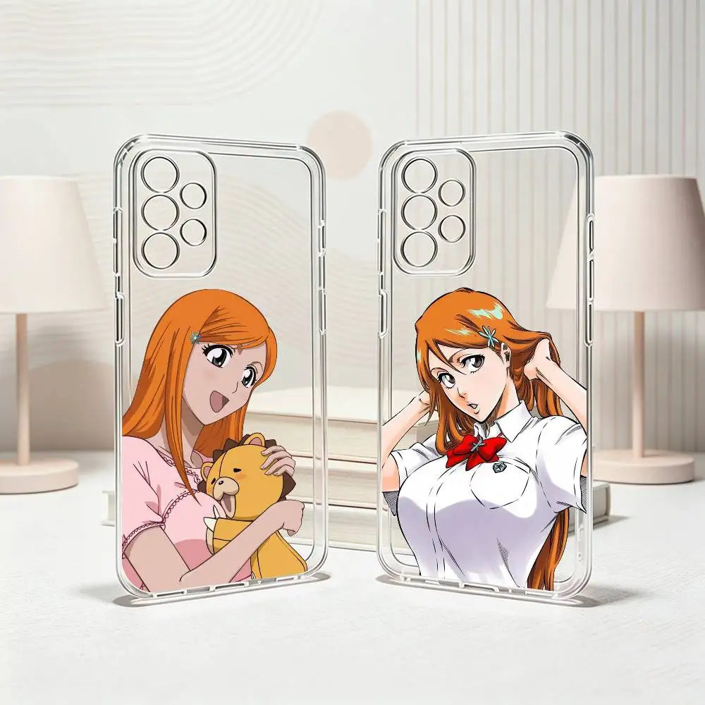 Фото Чехол для телефона BLEACH Орихиме Иноуэ-Э для Samsung S25, S24, S21, S22, S23, S30, Ultra, S20, Plus, Fe, прозрачный чехол, подарок. №1