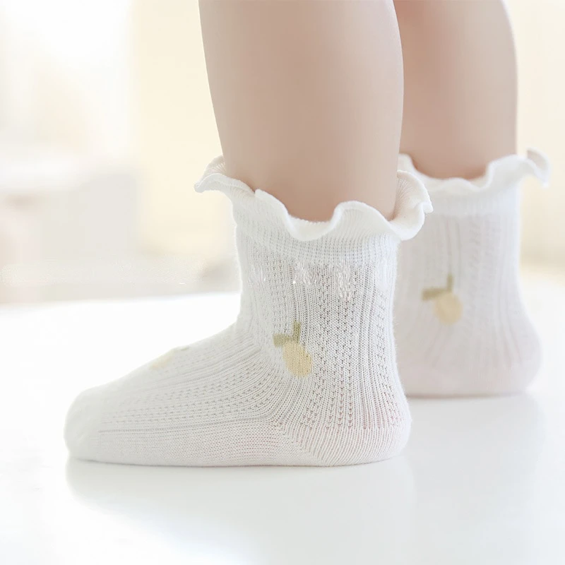 

Baby Socks Summer Thin Cotton Breathable Kids Socks Flower Sweet Toddler Girls Boys Mesh Cute Newborn Toddler Socks Clothes 0-5Y