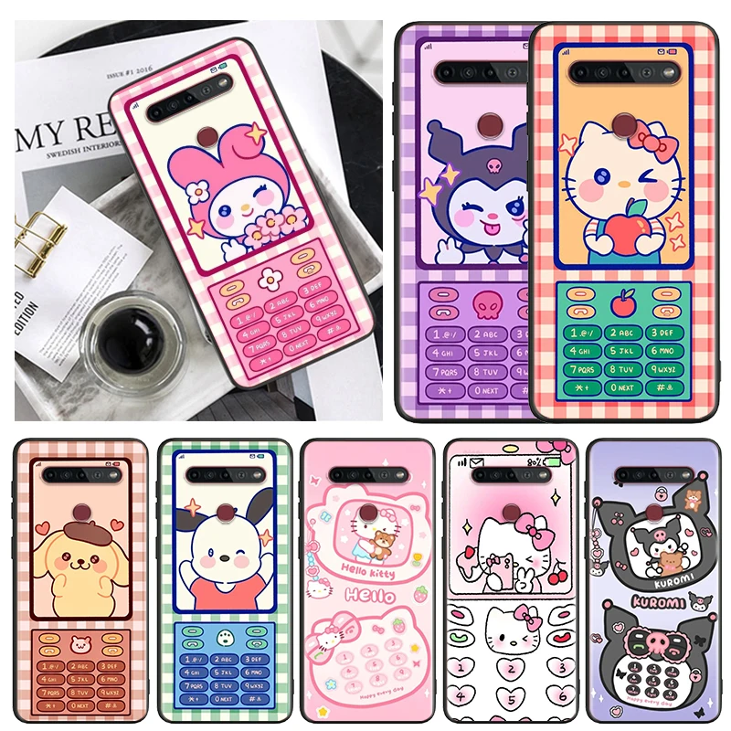 

Nokia Sanrio Melody Kulomi Phone Case Black For LG Q60 V60 V50S V50 V40 V35 V30 K92 K71 K61 K62 K51S K42 K41S K50S K22 G8S ThinQ