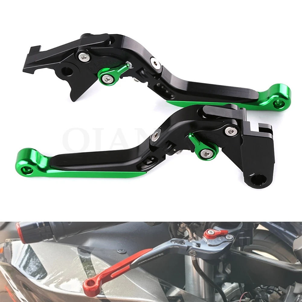 

for KAWASAKI ZXR400 all years ZX9R 1998-1999 Z750S 2006-2008 Motorcycle Brake Clutch Levers cnc Adjustable Folding Brake Levers