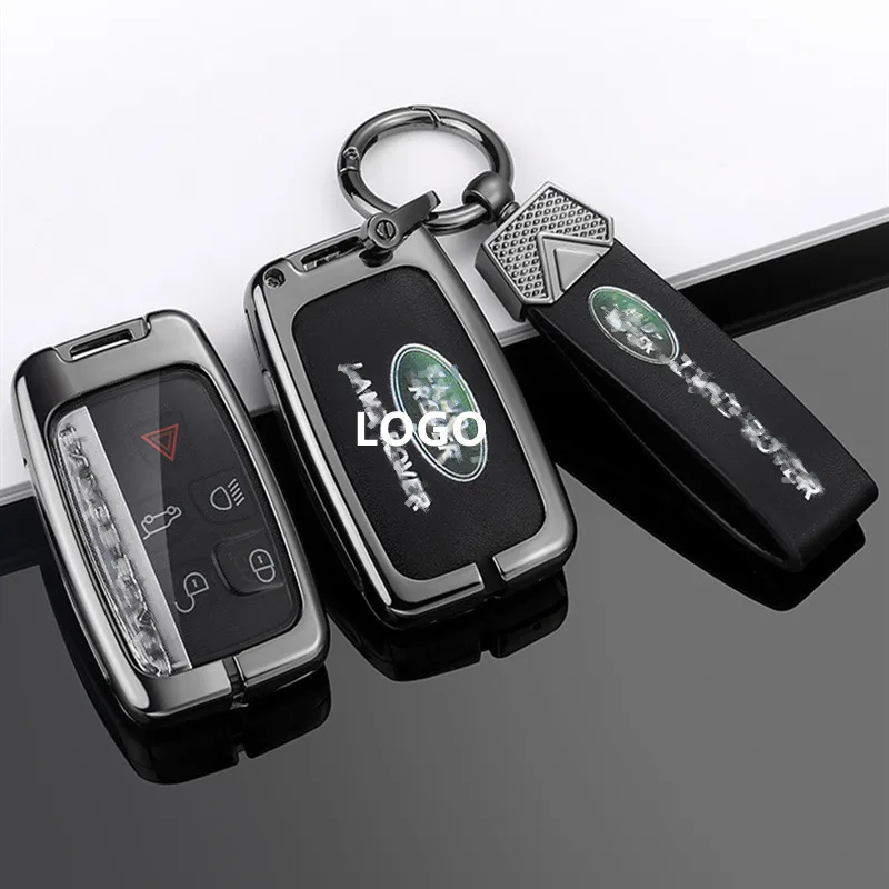 

New Zinc Alloy Remote Key Case Cover Shell For Land Rover Range Rover A9 Sport Evoque Freelander Velar Discovery Car Accessories