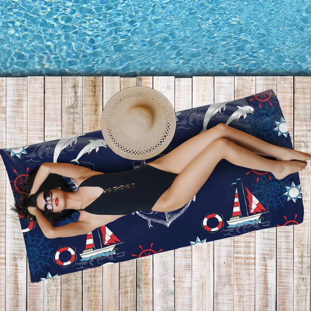 1 шт. банное полотенце с цифровой печатью 160x80 см