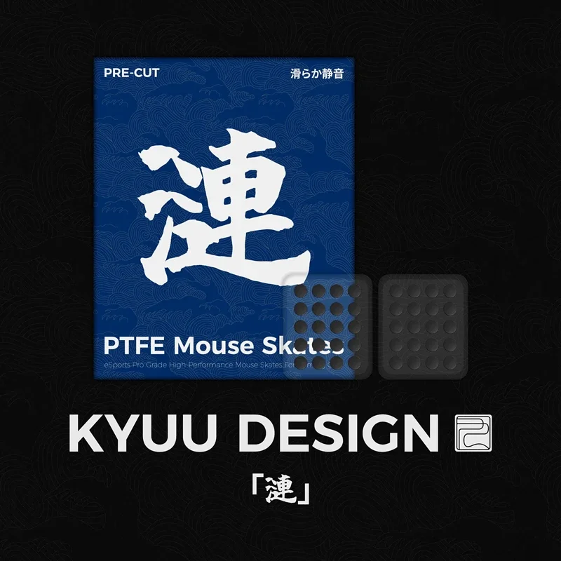Фото 40 шт./упак. KYUU DESIGN Lian PTFE Маленькие круглые накладки для мыши, универсальные, для самостоятельной установки, бесшумные, износостойкие, 6 мм, 0,85 мм №1