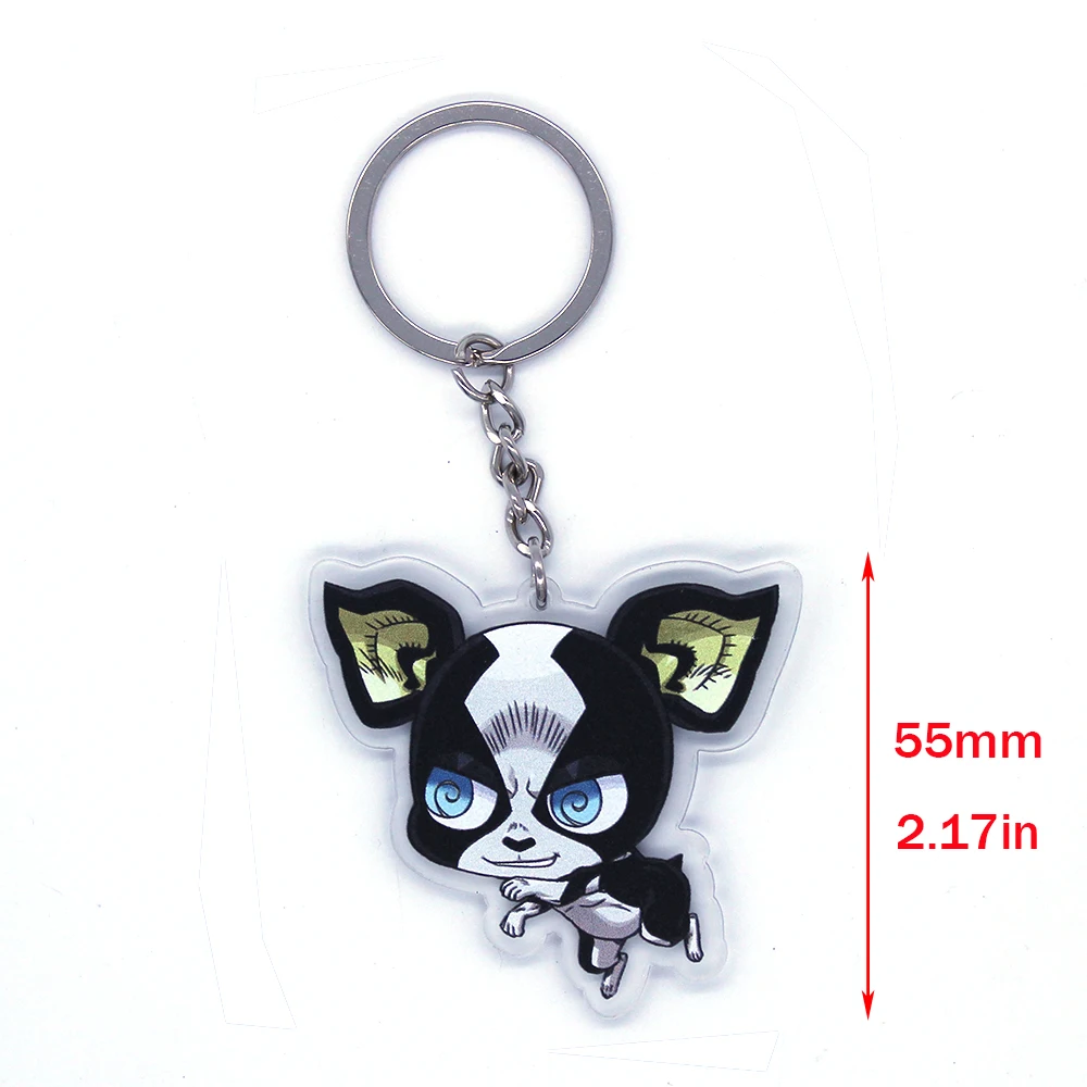 Брелок для ключей с аниме Невероятные приключения Джоджо мужские аксессуары