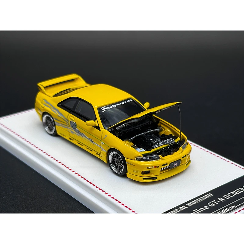 FH в наличии 1:64 Skyline GTR R33 BCNR33 R32 S Tune Carbon Black Diecast Коллекционная модель автомобиля
