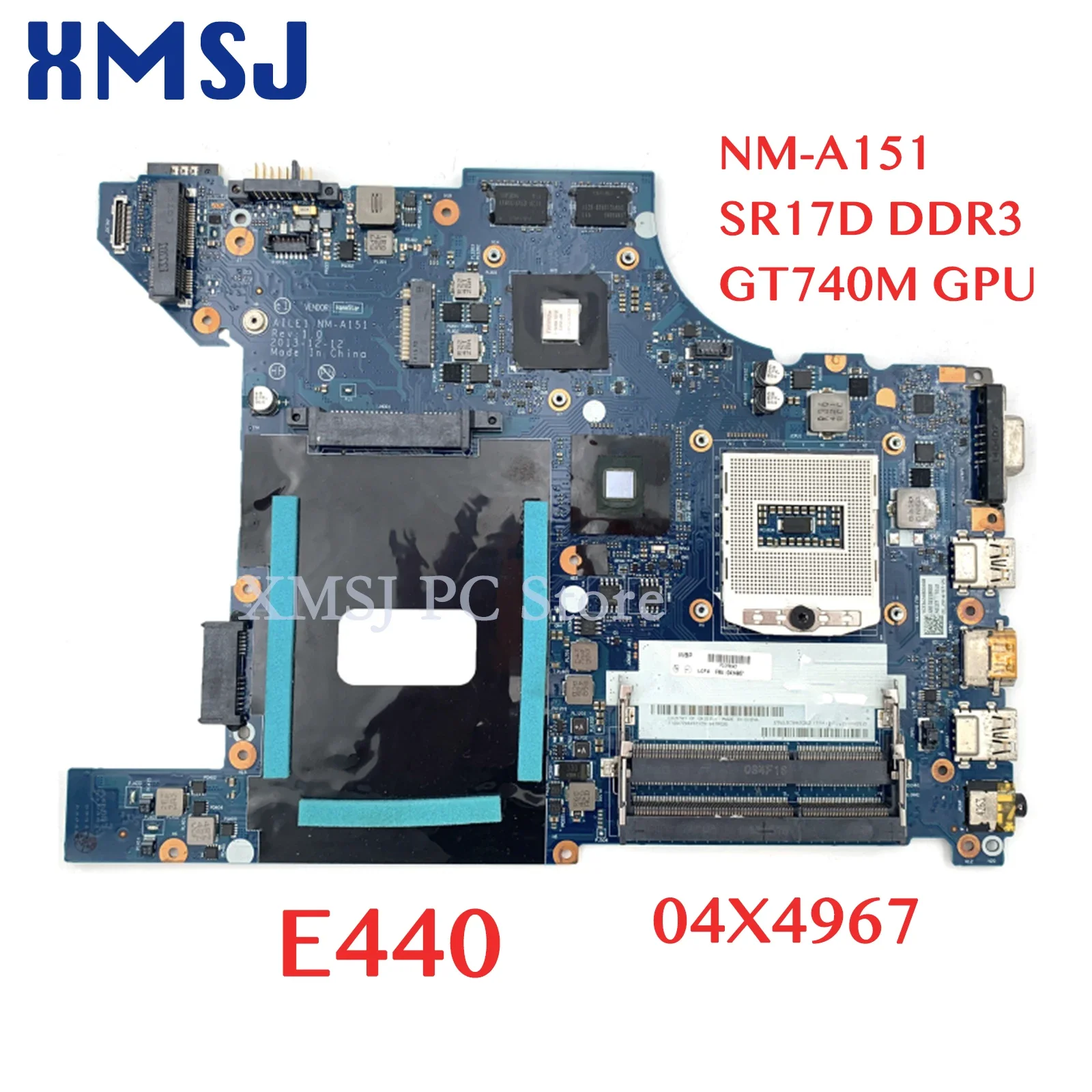 

XMSJ For LENOVO Thinkpad E440 NM-A151 SR17D 04X4967 Laptop Motherboard DDR3 GT740M GPU Main Board Full Test