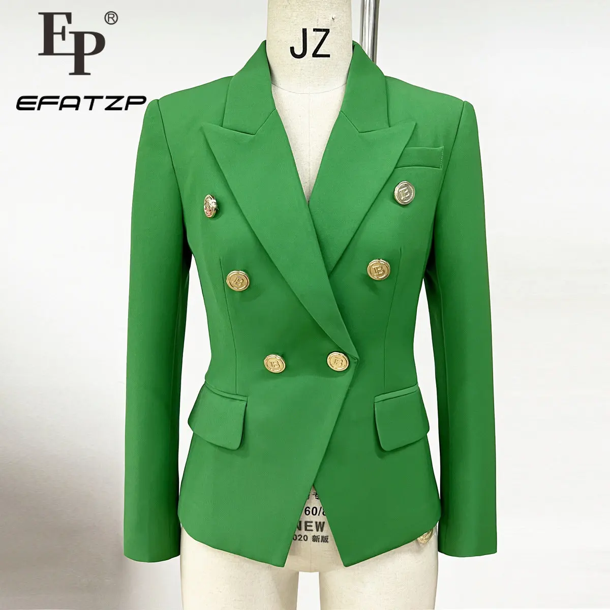 

Весенне-осенний Женский блейзер Efatzp, однотонный Тонкий облегающий Блейзер, классический дизайн, элегантный стиль, Повседневный, высокое ка...