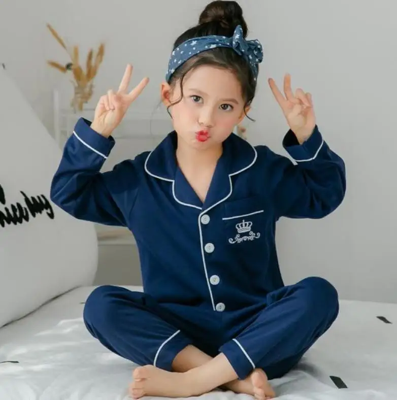 

Kids Cartoon Sleepwear 2022 Autumn Spring Kids Pajamas Set Baby Girl Clothes Cotton Pyjama enfant Boys Pijama Toddler Nightwear