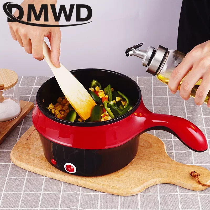 

Multifunctional Electric Rice Cooker Hotpot Mini Non-stick Food Noodle Cooking Skillet Egg Steamer Soup Heater Pot Frying Pan EU