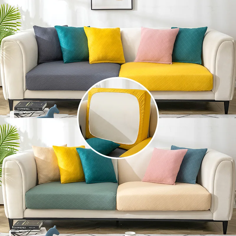 

High Elastic Jacquard Sofa Covers Stretch Washable Seat Slipcover Removable All-inclusive Sofa Protector Cushion Cover