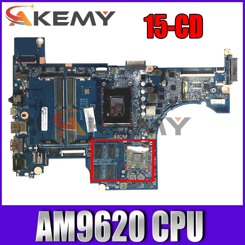 

Brand new For HP Pavilion 15-CD 15Z-CD Laptop motherboard 926290-001 DAG94AMB8D0 CPU AM9620 GPU Radeon 530 4GB 100% test work