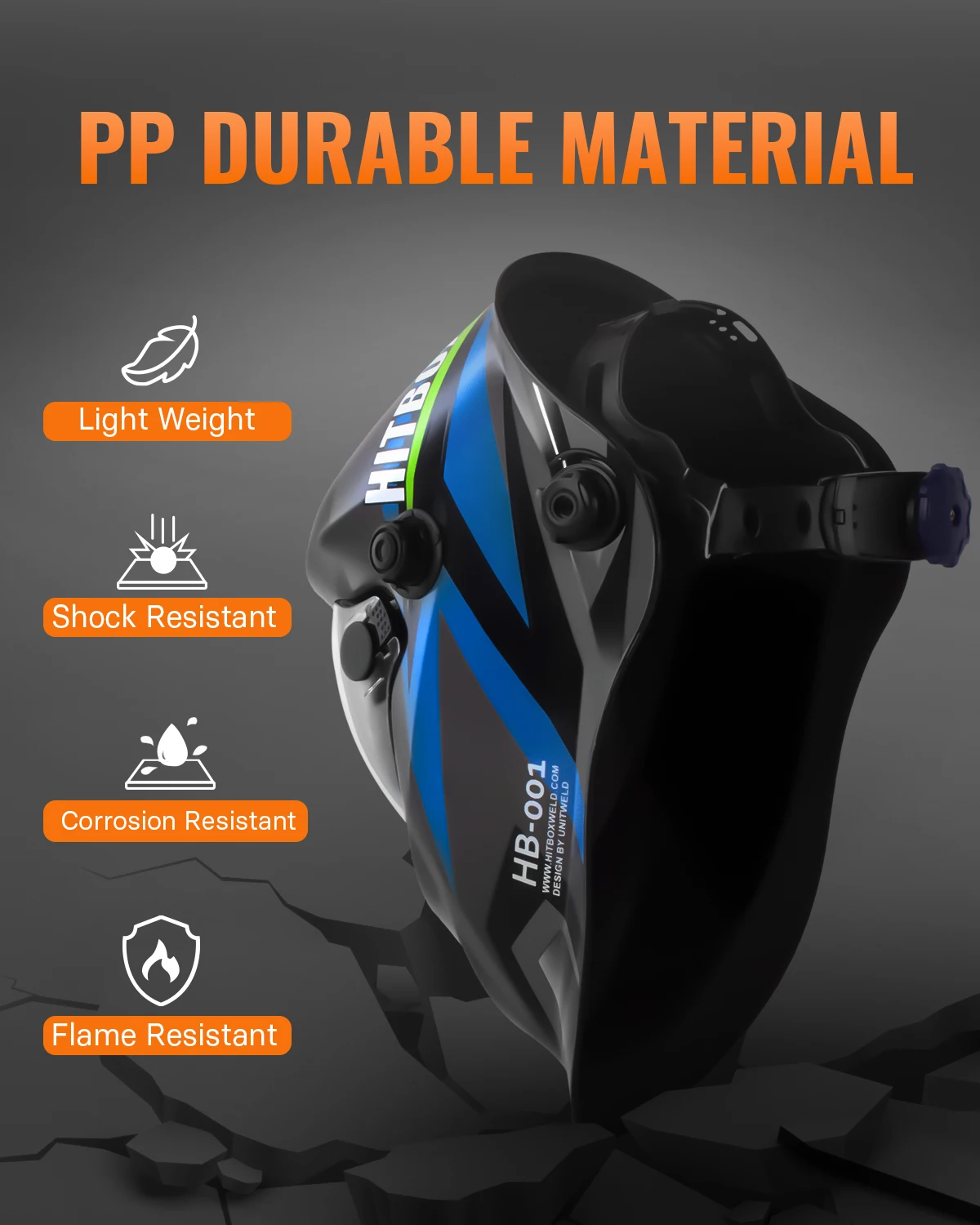 Сварочный шлем HITBOX с автоматическим затемнением