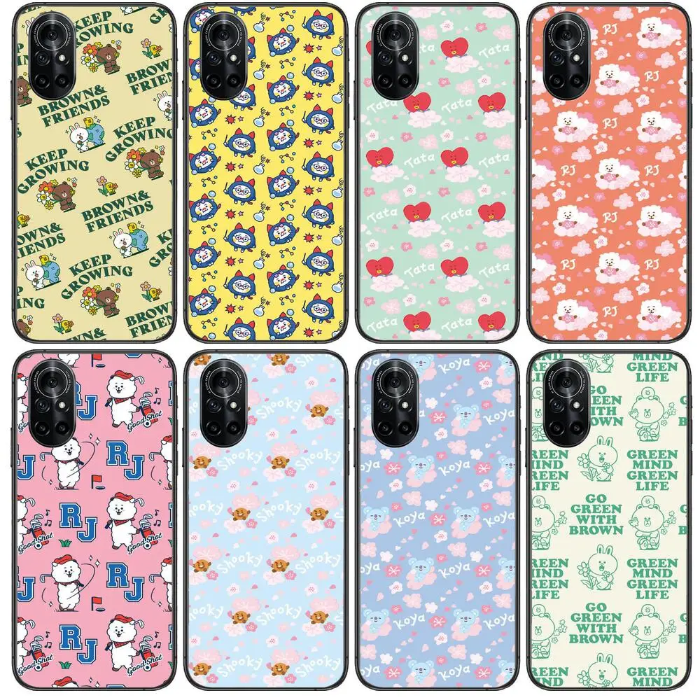 

Personality Cartoon-Phone Case For Huawei Honor 20 10 9 8A 7 5T X Pro Lite 5G Black