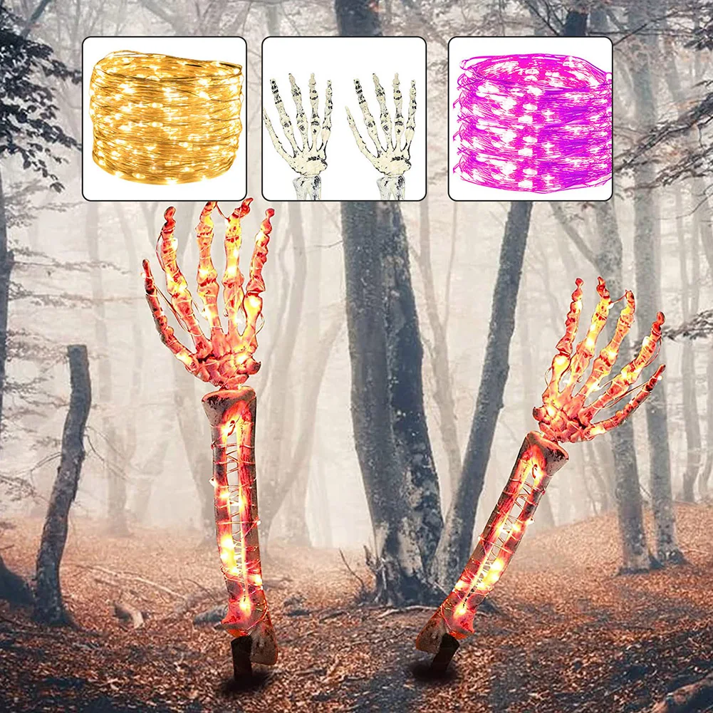 

Пластиковая садовая газонная лампа, 8 режимов, 10 м, 100 светодиодов