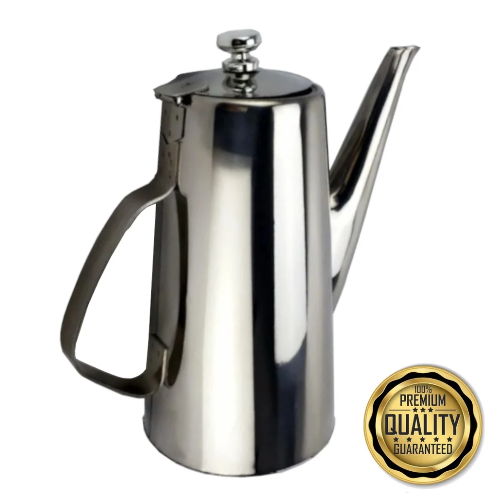 

Stainless Steel Teapot for Induction Cooker 1,5 Liters With Long and Short Beak for Serving Tea and Coffee XDX